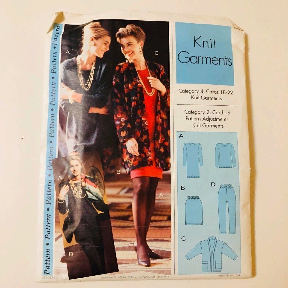 MCMXCIII SEWING STEP BY STEP Knit Garments Pattern